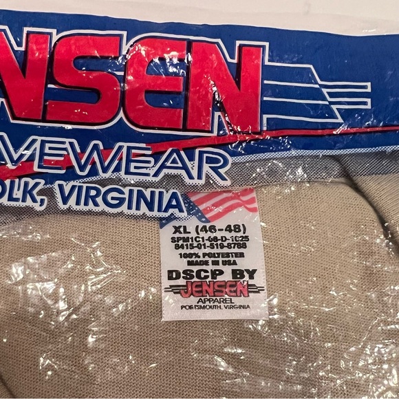 Jensen for DSCP Pack of 3 Crew Neck Short Sleeve Sand Tee Shirts Mens XL NEW - Picture 5 of 7